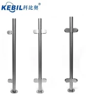 China Stainless steel balustrade handrail posts for outdoor terrace / stair / balcony glass railing for sale manufacturer