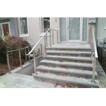China Stainless steel cable railing, square cable railing with 50*25mm handrail manufacturer