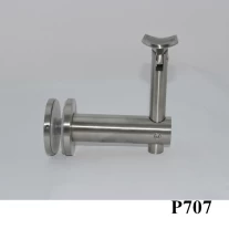China Stainless steel handrail bracket used for stair edge protective glass balustrade manufacturer