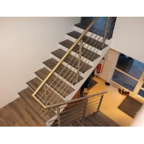 China Stainless steel indoor stairs handrail designs stainless steel stair railing manufacturer
