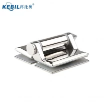China Stainless steel spring loaded self-closed glass hinge for swimming pool fence door manufacturer