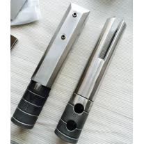 China Stainless steel square core drill spigot for frameless glass railing design manufacturer