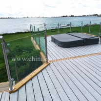 China Stunny stainless steel rail glass balcony railing design manufacturer