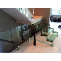 China Temperado vidro laminado passos elegante piso de vidro para escadaria coberta fabricante