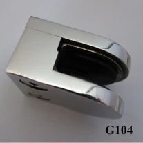 China Wrought iron D glass clamp for 8-10mm glass used at glass balustrade G104 manufacturer