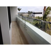 China balkon trap zwembad fenceing glas met boven het spoor RVS kanaal fabrikant