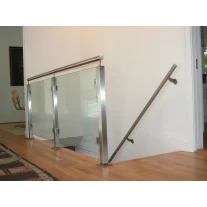 China balustrade square post glass railing manufacturer