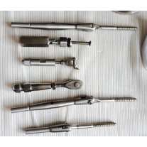 China brushed stainless steel cable rail system cable turnbuckles and terminals manufacturer