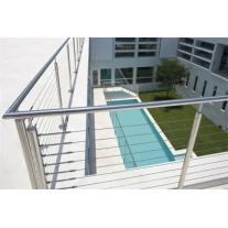 China cable balustrade post for outdoor balcony design manufacturer