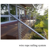 China china stainless steel wire rope railing system for stair manufacturer