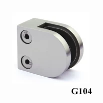 China flat bottom D shape stainless steel glass clamp manufacturer