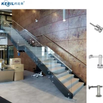China Frameless glass handrail stair glass railings manufacturer