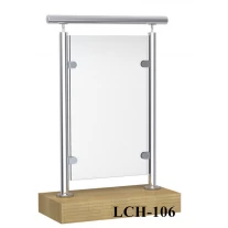 porcelana sistema de barandilla de vidrio para la escalera exterior LCH-106 fabricante