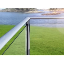 porcelana barandilla de vidrio de diseño balcón de aluminio fabricante