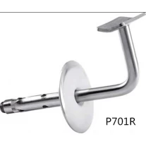 China inox or stainless steel wall mounting handrail bracket for round pipe handrail manufacturer
