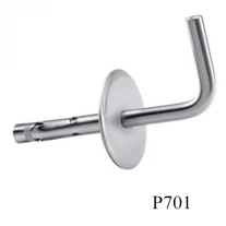 China inox stainless steel wall mount handrail bracket with cover plate manufacturer