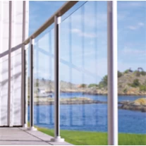 Kiina modern design aluminum glass balcony railing designs valmistaja