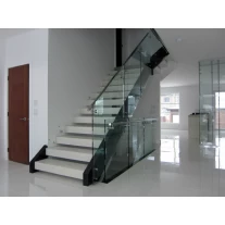 China outdoor balcony staircase tempered glass railing hardware glass standoff manufacturer