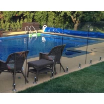 China pool fence glass holder round base plate spigot manufacturer