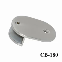 China shenzhen launch glass to wall clamp round 58mm length manufacturer