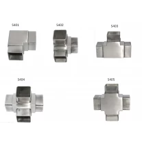China square 40x40 tubing connector joint stainless steel manufacturer