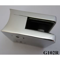China square glass clamp with round back G102R fabrikant