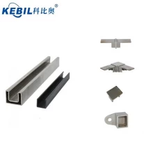 China square stainless steel mini top rail glass railing accessories manufacturer