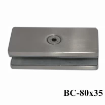 China stainless steel 180 degree glass clamp manufacturer