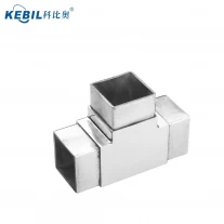 China stainless steel 3 way square tube joint manufacturer