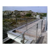 China stainless steel balustrade post outdoor glass railings manufacturer