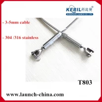 China stainless steel cable fititng for balcony railings manufacturer