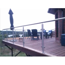 China stainless steel glass balcony railing design fabrikant