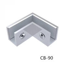 China vidro de aço inoxidável grampos clips de 90 graus CB-90 fabricante