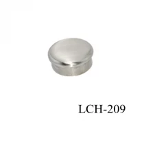 China stainless steel round tube end cap for staircase,fast delivery manufacturer