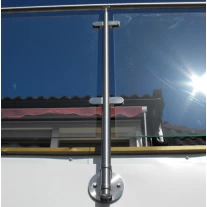 Cina Flangia di base della staffa di montaggio laterale in acciaio inossidabile per ringhiera in vetro produttore