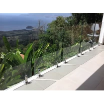 China stainless steel spigot glass railing for pool manufacturer