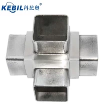 China stainless steel square 40mm tube connectors manufacturer