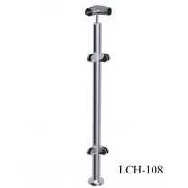 China stainless steel stair handrail post with glass clamp manufacturer