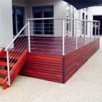 Chiny stainless steel staircase cable railing 36 or 42 inch high producent