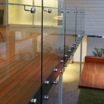 Kiina stainless steel standoff for frameless glass staircase glass balcony railing valmistaja