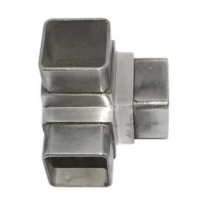 China three way stainless steel square tube connectors manufacturer