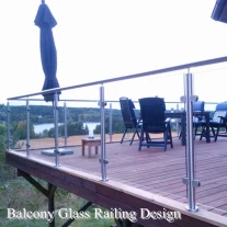 Chiny widokami projektowanie szkła balkon balustrada ze stali nierdzewnej producent