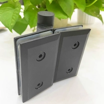 China Duplex 2205 Spring loaded glass to glass hinge for swimming pool glass fence manufacturer