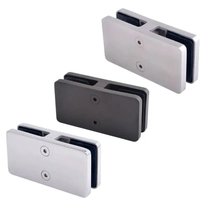 China Stainless steel 180 degree glass clip for glass spigot frameless glass railing manufacturer