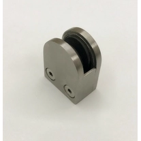China Aço inoxidável 304 316 espelho de cetim preto d braçadeira de vidro para escadas varanda trilhos de montagem na parede balaustradas corrimãos fabricante