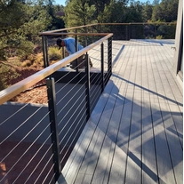 China Wire Railing Post Outdoor Deck Wire Railing Low Cost Tensioning Stainless Steel Cable Balustrade Post System For Sale manufacturer