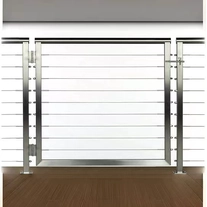 China Outdoor rust proof 316 stainless steel wire cable railing Gate Kits manufacturer