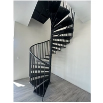China Preços de fábrica preços de escada em espiral escada de metal moderno externo fora do design de escada de ferro forjado fabricante