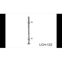 China balaustrada de aranha de vidro de aço inoxidável de 1,1 metros de altura post LCH-122 do sistema de trilhos de vidro fabricante