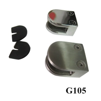China 10-12mm glass clips 304 or 316 stainless steel G105 manufacturer